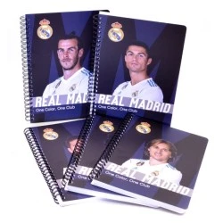 ТЕТРАДКА А5, 70л.,Спирала Real Madrid
