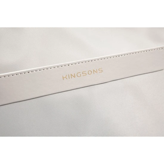 Чанта за лаптоп Kingsons Aura, дамска, 15.6'', бежова