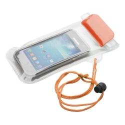 Калъф за телефон Wapro, 95 х 230 mm, прозрачен, оранжев