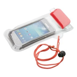 Калъф за телефон Wapro, 95 х 230 mm, прозрачен, червен