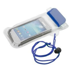Калъф за телефон Wapro, 95 х 230 mm, прозрачен, син