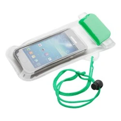 Калъф за телефон Wapro, 95 х 230 mm, прозрачен, зелен