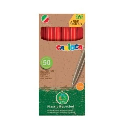 Химикалка Corvina WHT Eco Family - червена 50 бр.