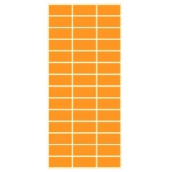 Етикети ценови 50/25 цветни – оранж