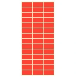 Етикети ценови 50/25 цветни – червени