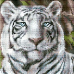 Диамантен гоблен - канава 20 x 20см. - Бенгалски тигър