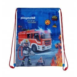 Спортна чанта, Astra, PL-03, Playmobil, Пожарна, 44 x 33 см