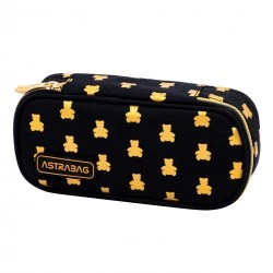 Единичен несесер, Astra, Без аксесоари ASTRABAG Златни мечета, AC6,  22 х 9 х 5 см
