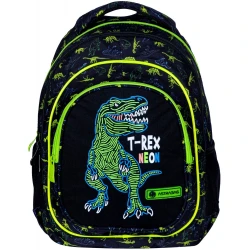 Ученическа раница, Astra, T-Rex Neon, 39 x 28 x 15 cm
