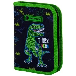 Единичен несесер, Astra, T-Rex Neon, Без аксесоари, 20 х 14 х 3.5 см