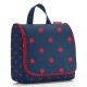 toiletbag mixed dots red