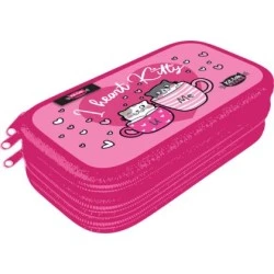 LIZZY CARD KITTOK Heart Kitty несесер с 3 ципа
