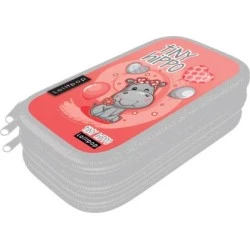LIZZY CARD LOLLIPOP Thiny Hippo несесер с 3 ципа