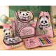 PANDA 10 комплект 5 в 1 - раница, несесер, спортна торба, бутилка и кутия за храна