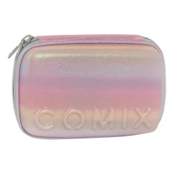 Ученически несесер със съдържание COMIX RAINBOW PINK 2024