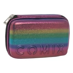 Ученически несесер със съдържание COMIX RAINBOW PURPLE 2024