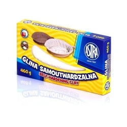 Самовтвърдяваща се глина, Astra, Бяла, 460 гр.