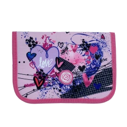 PINK LOVE несесер с 1 цип