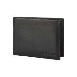 Портфейл от естествена кожа Attack 2 SLG с RFID защита черен цвят