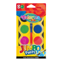 Акварелни бои 8 цвята Jumbo