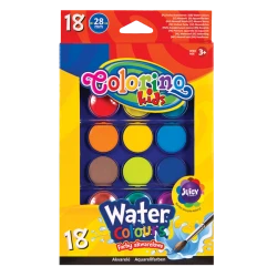 Акварелни бои 18 цвята Colorino