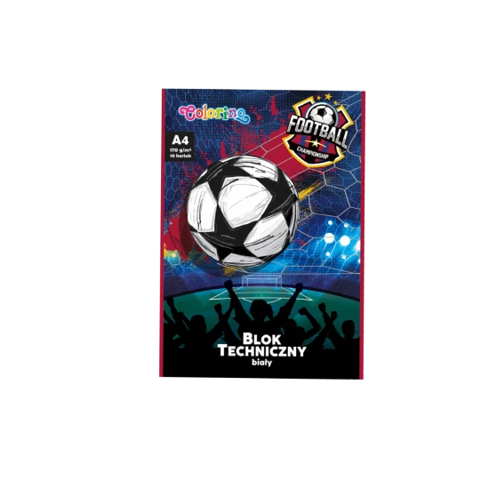 Блок за рисуване 20 л 170 г Football Colorino