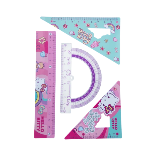 Геометричен комплект 4 части Hello Kitty Pastel