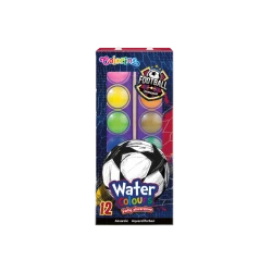 Акварелни бои 12 цвята Football Colorino
