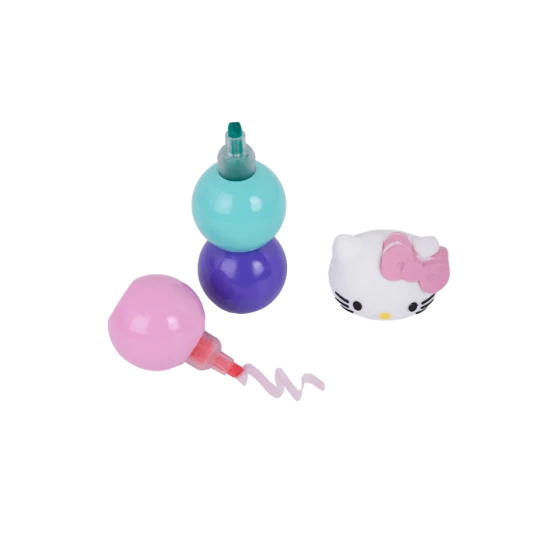 Текст маркер 3 цвята Hello Kitty Pastel