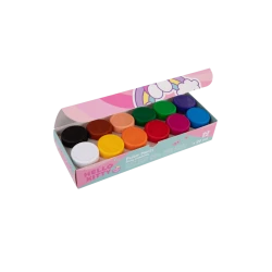 Темперни бои в бурканчета 12 цвята Colorino Hello Kitty Pastel