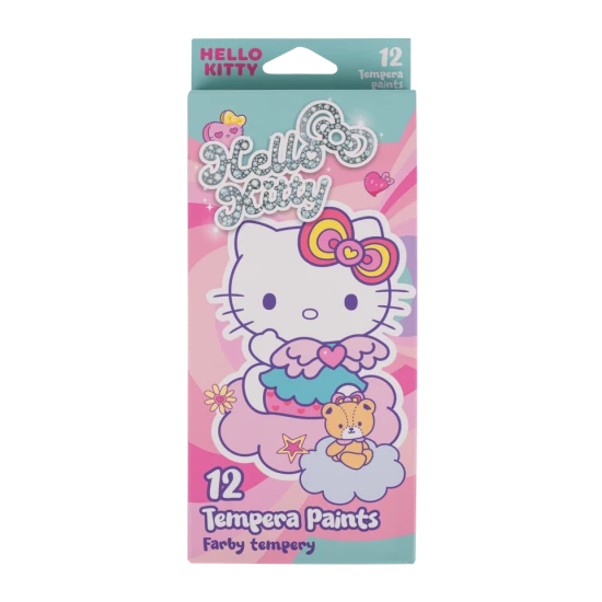 Темперни бои в тубички 12 цвята Colorino Hello Kitty Pastel